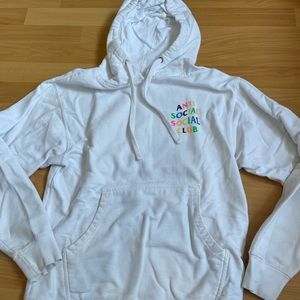 Anti Social Social Club x Frenzy See You Soon Hoodie White